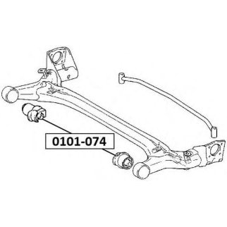 Сайлентблок ASVA 0101-074 фото