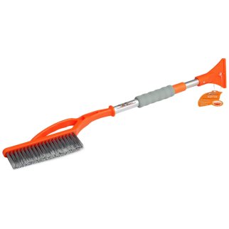 Щетка для снега и льда с телескопической рукояткой и распушённой щетиной + скребок (75-100 см) (AB-R фото 1