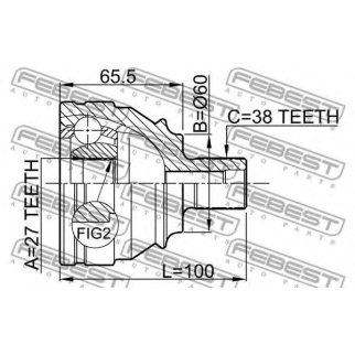 ШРУС наружный FEBEST 2310-028 фото