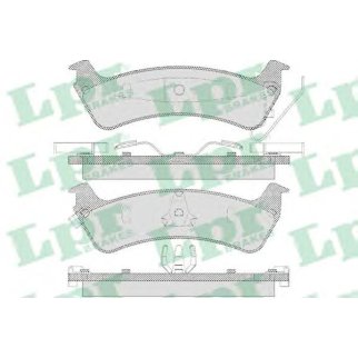 Колодки тормозные задние дисковые к-кт Lpr 05P595 фото