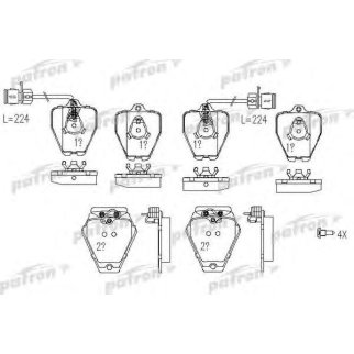 Колодки тормозные передние к-кт PATRON PBP985 фото