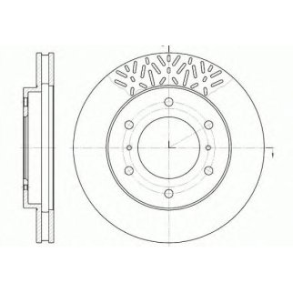 6639.10_диск тормозной передний! Mitsubishi Pajero 3.2GDi 00> фото