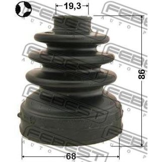 Пыльник внут ШРУСа (к-кт) FEBEST 0215-E11ATT фото