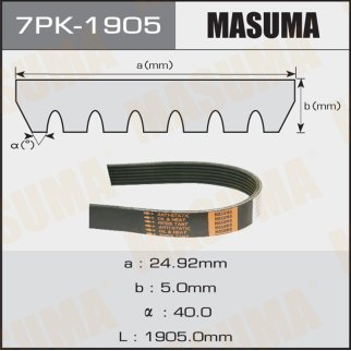 Ремень ручейковый Masuma 7PK-1905 фото