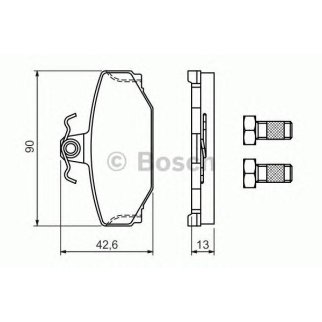Колодки тормозные к-кт BOSCH 0 986 460 995 фото