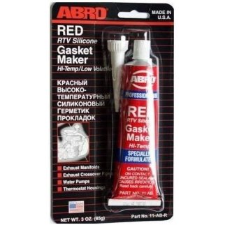 Герметик прокладок A11 RED силиконовый (красный) 85г ABRO /1/12/144 фото