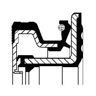 190 367 97C_сальник ступицы !158x188x16 NBR Scania фото