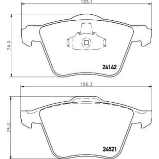 Колодки тормозные передние к-кт TEXTAR 2414201 фото