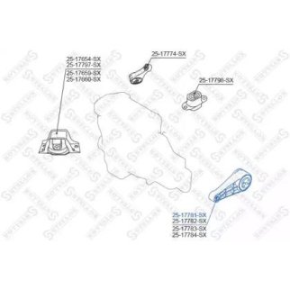 25-17781-SX_подушка двигателя левая! Nissan Almera N16 (UKP) 2000-2006 фото