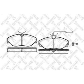 497 002B-SX_колодки дисковые п.! с антискр. пл. Fiat Ducato, Peugeot Boxer 1.9D-2.8/D/TDi 94-02 фото