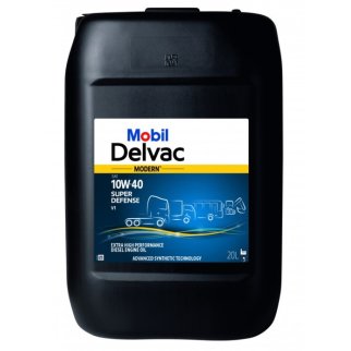 Масло моторное MOBIL Delvac Modern 10W-40 синтетическое 20 л SUP DEF V1 PAIL 157342 фото 1