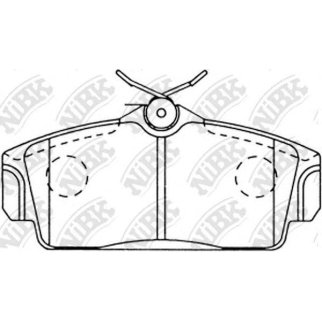 Колодки тормозные передние к-кт NiBK PN2230 фото