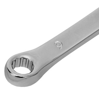 Ключ комбинированный 6 мм, CrV, матовый хром// STELS фото 4