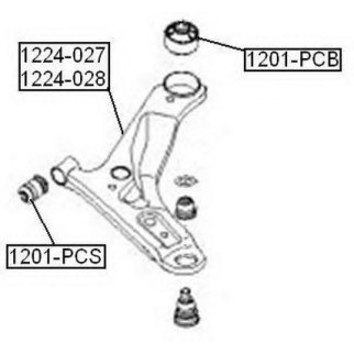 САЙЛЕНТБЛОК ПЕРЕДНЕГО РЫЧАГА ПЕРЕДНИЙ фото