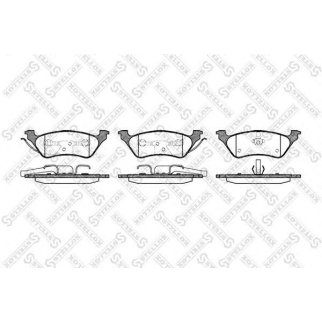 822 000B-SX_колодки дисковые задние! Dodge Caravan, Chrysler Voyager/Grand Voyager all 00> фото