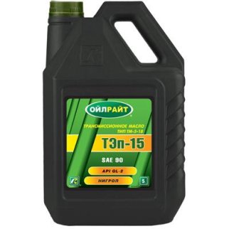 Масло трансмиссионное OIL RIGHT ТЭП-15В (нигрол) 5л. фото
