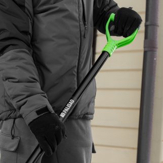 Лопата снеговая пластиковая 550х415х1405мм алюмин. черенок PALISAD ProFi фото 1