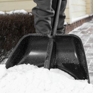 Лопата снеговая пластиковая 550х415х1405мм алюмин. черенок PALISAD ProFi фото 9