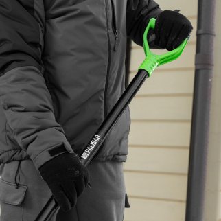 Лопата снеговая пластиковая 550х415х1405мм алюмин. черенок PALISAD ProFi фото 1