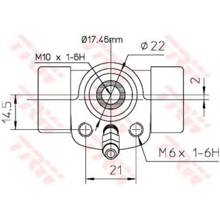 Цилиндр тормозной TRW BWC107 фото