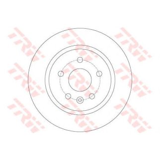 Диск тормозной задний TRW DF6340 фото