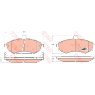 Колодки пер.HYUNDAI ELANTRA, MATRIX 1.5-2.0 00=> фото