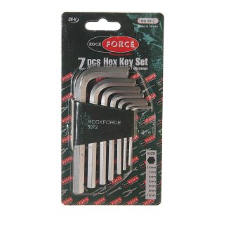 Набор ключей шестигранных Г-обр. 2.5-10мм 7пр ROCK FORCE фото