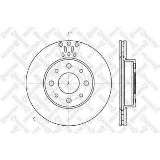 6020-2331V-SX_диск тормозной передний! Fiat Palio 1.0-1.6/1.7TD96> фото