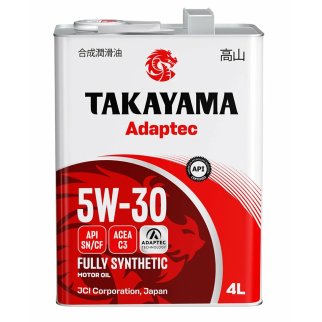 Масло моторное TAKAYAMA 5W30 API SN/CF C3 (металл) синт. 4л фото