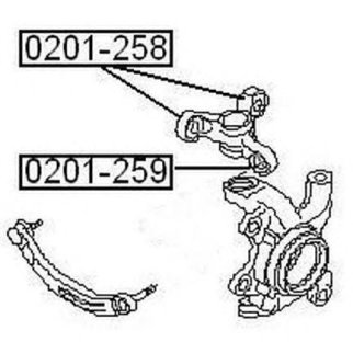 Сайлентблок ASVA 0201-259 фото