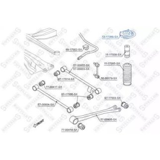 12-17368-SX_опора амортизатора переднего левого! Fiat Scudo,Citroen Evasion all 95> фото