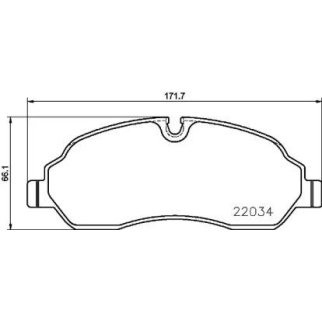 Колодки тормозные передние к-кт brembo P 24 171 фото
