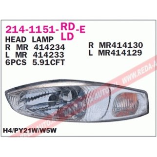 Фара левая DEPO 214-1151L-LD-E фото