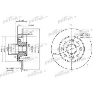 Диск тормозной PATRON PBD7016 фото