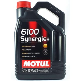 Motul 10W40 (4L) 6100 Synergie+_масло моторное! полусинт. API SL/CF, ACEA A3/B4 фото