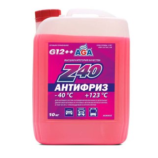 Антифриз красный G-12++ AGA-Z40 10кг. фото