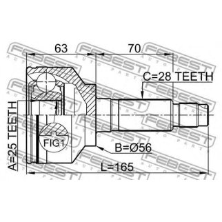 ШРУС наружный передний FEBEST 2210-SOR фото