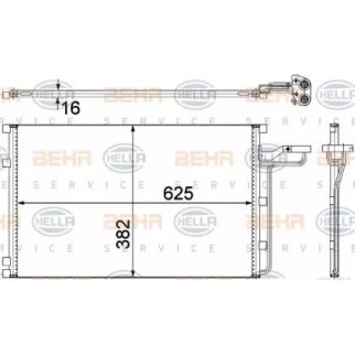 Радиатор кондиционера Hella 8FC 351 307-621 фото 2