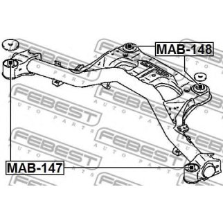 Сайлентблок FEBEST MAB-148 фото