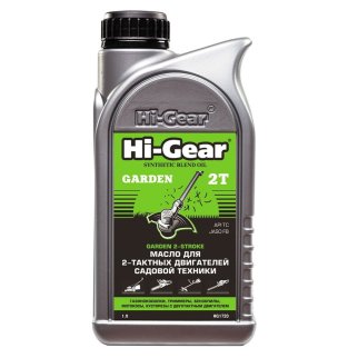 Масло моторное HI-GEAR для двухтактных двигателей садовой техники 1л фото