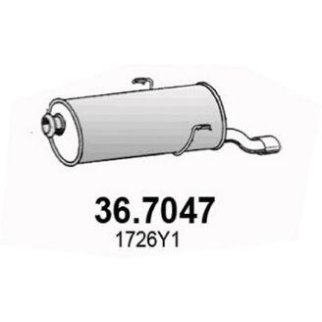 Глушитель основной ASSO 36.7047 фото