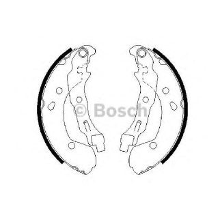 Колодки барабанные к-кт BOSCH 0 986 487 668 фото