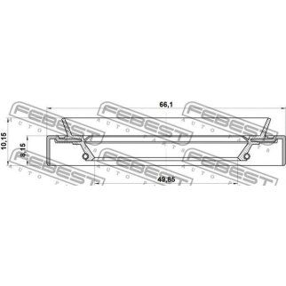 Сальник ступицы FEBEST 95HDS-51660810X фото