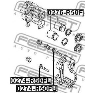 Направляющая суппорта FEBEST 0274-R50FU фото