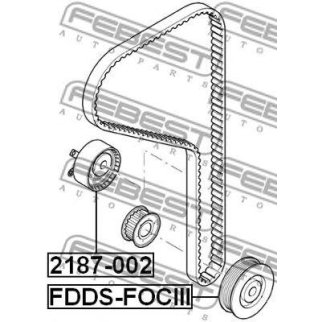 FDDS-FOCIII_шкив коленвала! Ford C-Max 10>/Focus 11>/Fiesta 08>/Mondeo 07> фото