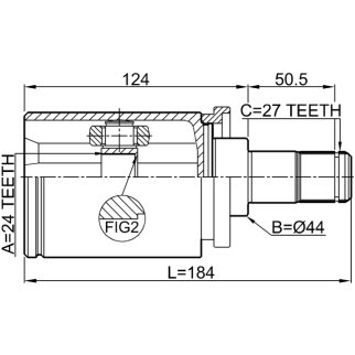 ШРУС внутренний FEBEST 1911-F30LH фото 2