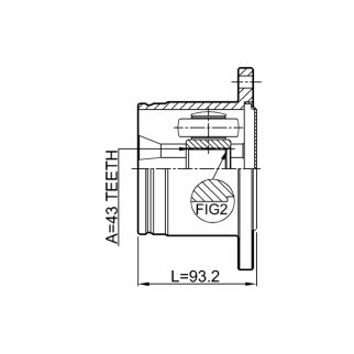 Шрус внутренний задний 43x145 фото 2