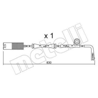 Датчик износа колодок METELLI _SU.104 фото