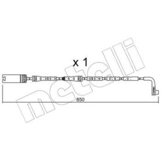 Датчик износа колодок METELLI _SU.259 фото