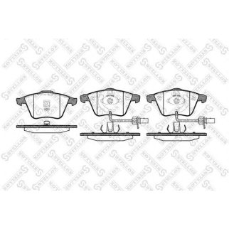 975 002B-SX_колодки дисковые п.! с антискрип. пластинами Audi A6 2.4/2.7/3.0/2.5TDi Quattro 01&gt; фото
